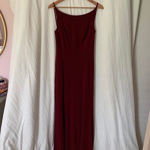 Women’s Maroon Floor length Formal Dress